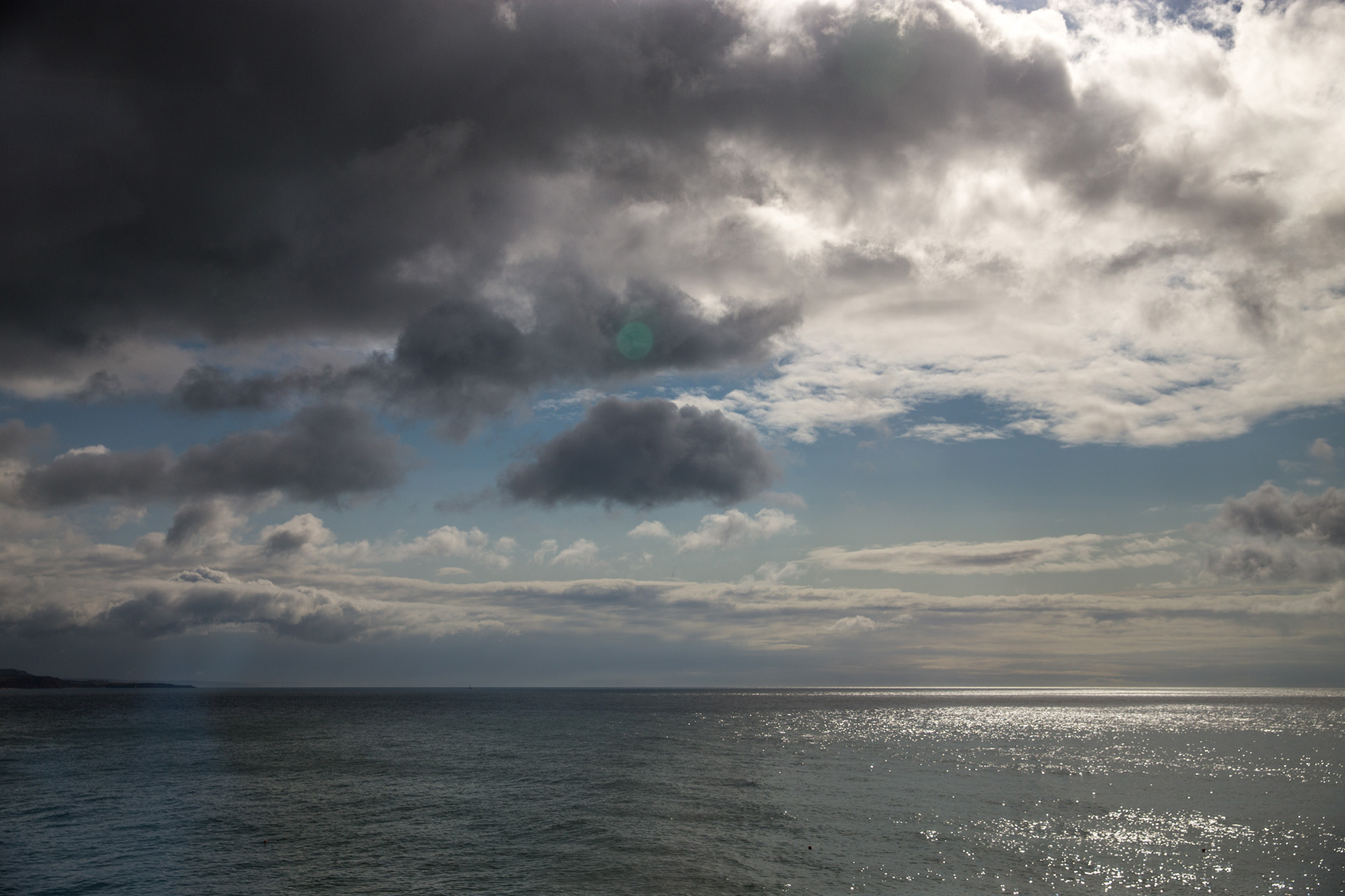 View of the coast from Hope Cove, Devon. Unusually calm, it will change – quicker than you think.